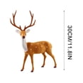 thumbnail image 6 of BSJJY Generic Deer Decorative Figurine, Plastic Reindeer Sculpture Winter Christmas Decoration Elk Statue, Animal Figurine for Living Room, Office, Shop Window ( 30cm ), Brown,1PCS, 6 of 9