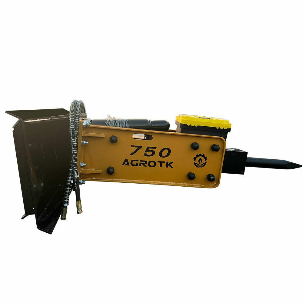 AGROTK 750 Hydraulic Hammer Breaker Skid Steer Loader Attachment