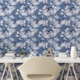thumbnail image 2 of Ambesonne Nature Abstract Peel & Stick Wallpaper for Home, Leaves in Winter, 13"x100", Purpleblue Rose and Grey, 2 of 5