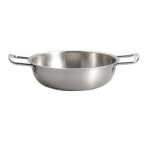 Eguiwyn A Tableware Stainless Steel Dutch Oven Dutch Oven Pot Best Chef’S Pan in Pots And Pans Induction Pot Stock Pot Silver