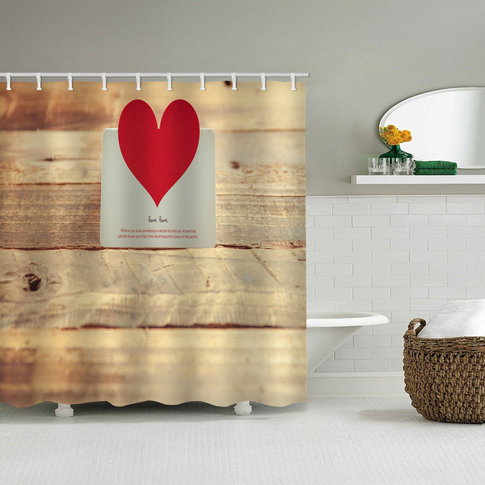 Shower Curtain Waterproof Polyester Fabric Bath Curtains ...