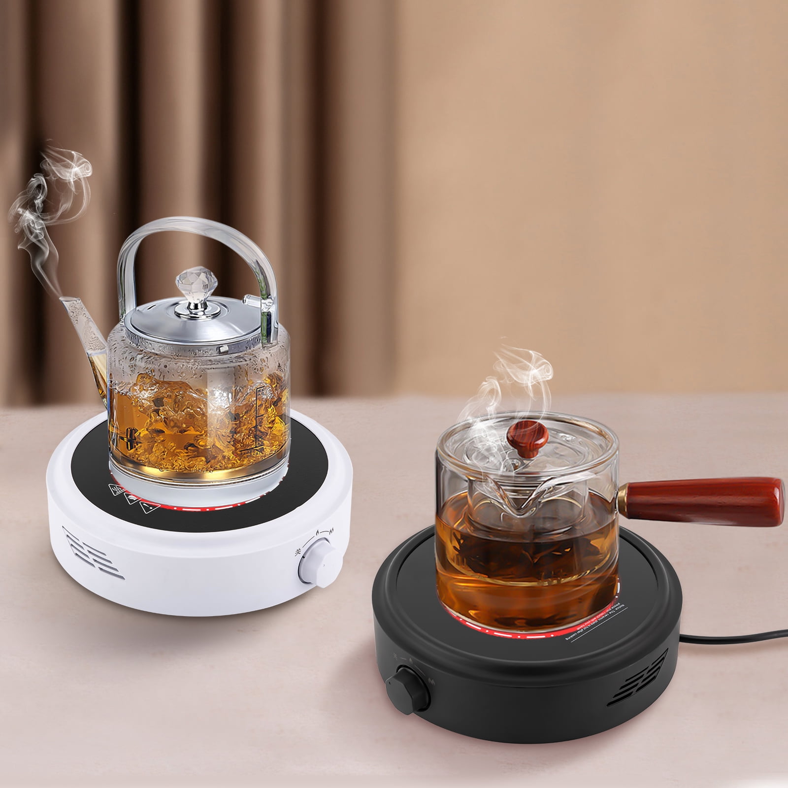 Wildnix Electric Mini Stove with 700W Power, Compact and Modern Design, Two Heat Settings, Ideal for Quick Coffee and Tea Preparation