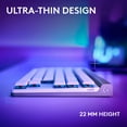 thumbnail image 4 of Logitech G515 TKL Wired Low Profile Gaming Keyboard, Fully Customizable RGB, Tactile/Brown Switches, White, 4 of 9