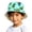 Green, variant on Krdevn Cartoon Excavator Print Reversible Kids Wide Brim Sun Hat Lightweight Breathable Beach Cap for Boys Girls
