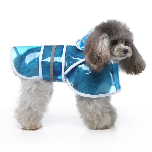Chubasquero Xihbxyly Dia Del Primer Ministro para Perros Grandes Chubasquero Reflectante Transparente