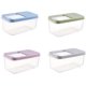 thumbnail image 3 of Toystoory Caja de almacenamiento de contenedor dispensador de cereales de alimentos secos de arroz sellado de plástico de 10kg Organizadores de utensilios de cocina Azul, 3 of 6