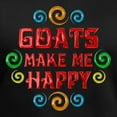 thumbnail image 3 of CafePress - Goat Happiness Women's V Neck Dark T Shirt - Women's V-Neck Dark T-Shirt, 3 of 4
