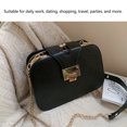 thumbnail image 4 of Bolso De Cadena Para Mujer, De Piel Sintética, De Gran Capacidad, Resistente Al Agua, Negro, Con Cadena De Hombro Para Citas, Compras, Viajes, 4 of 7