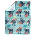 thumbnail image 4 of Lilo & Stitch 'Surf's Up' Kids Silk Touch Fleece Throw, 100% Polyester, 4 of 5