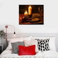 thumbnail image 5 of Nawypu  Canvas Wall Art Prints Table set for dinner  Blackout power cut Retro Frame Paintings Poster Home Decor Artwork Ready to Hang for Living Room Bedroom, 5 of 6