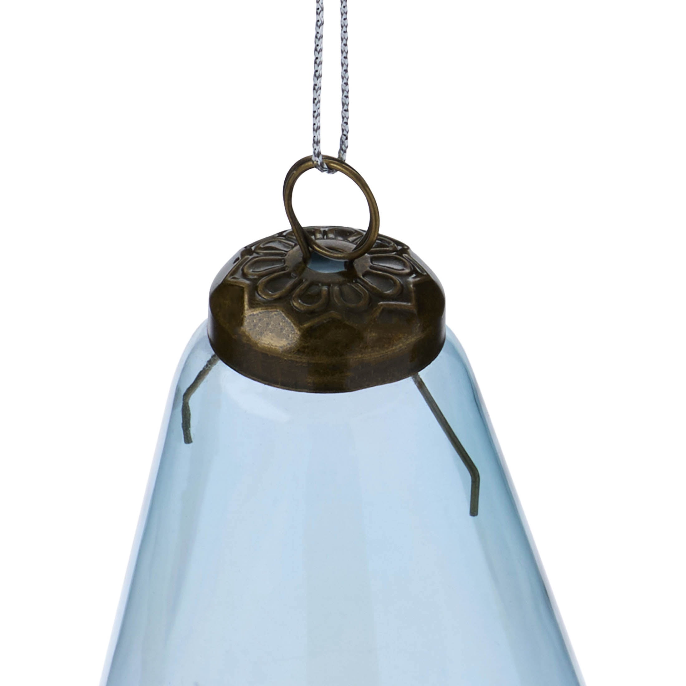 Blue Teardrop Christmas Ornament, 5.3", by Holiday Time