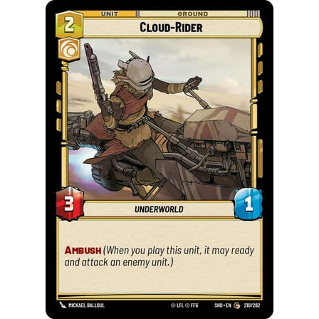 Star Wars: Unlimited Shadows of the Galaxy Common Cloud-Rider #210 (FOIL)