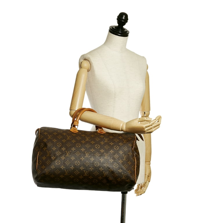 Louis Vuitton Brown Monogram Canvas Speedy 40 Top Handle Bag Louis