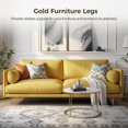 thumbnail image 3 of Patas de muebles doradas Timcorr Patas de sofá Metal 3,2 x 3,2 x 6 pulgadas, 3 of 6