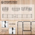thumbnail image 6 of Waleaf Heavy Duty Dog Playpen for Outdoor, 8 Panels 24"/32"/40" Height,Portable Dog Playpen Puppy Playpen for Large Dog Exercise Pen for Indoor Outdoor,Pet Playpen Fence for Yard,RV, 6 of 9