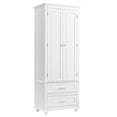 thumbnail image 4 of GZXS Bathroom Storage Freestanding Floor Linen Cabinet with 3 Drawers, White, 4 of 10