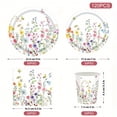 thumbnail image 2 of Floral Disposable Plates and Napkins - Wildflower Paper Tableware Set for 30 Guests Paper Plates Napkins Cups for Wedding Birthday Party Supplies, 2 of 7