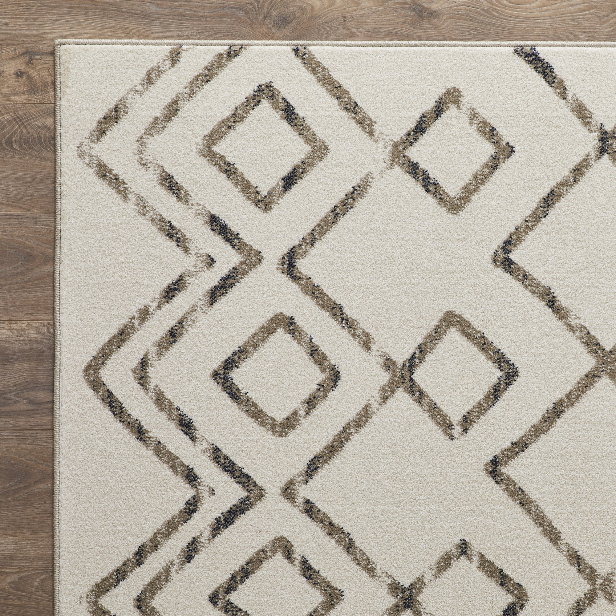 Loomaknoti Taytum Rocey 5' x 7' Ivory Geometric Indoor Area Rug
