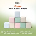 thumbnail image 3 of KIDKII 9 Piece Set Mini Builder Cubes Soft Foam Stackable Blocks Toddler Toy, Pastel, 3 of 7