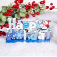 thumbnail image 3 of Mesa De Navidad Letrero De Mesa De Feliz Navidad De Madera Muñeco De Nieve Mesa De Navidad Centros De Mesa Mesa De Navidad Letrero De Alegría Moyic HA042998-01, 3 of 6