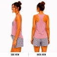 thumbnail image 2 of Andree Joan Womens Pajama Shorts Set Sleeveless Girls Sleep Shirt and Pajama Shorts 2 Piece, 2 of 7