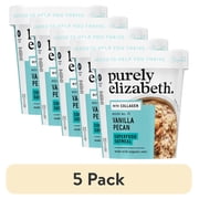 (5 pack) Purely Elizabeth Gluten-Free Superfood Oatmeal, Vanilla Pecan, 2 oz Cup