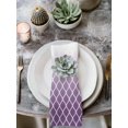 thumbnail image 2 of Purple Ombre Stripe Cloth Napkins Set of 4 Reusable Dinner Napkins, Modern Abstract Art Gradient Striped Cocktail Napkin Washable Table Napkins for Wedding/Holiday Party/Baby Shower 20"x20", 2 of 7