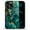 Teal and Gold Marble, variant on FKBRCL4U Compatible with iPhone 16 Plus Case, Deep Blue to Light Gray Ombre Pattern for Girl Full Body Design Soft Silicone Drop Shock Scratch Protection for iPhone 16 Plus
