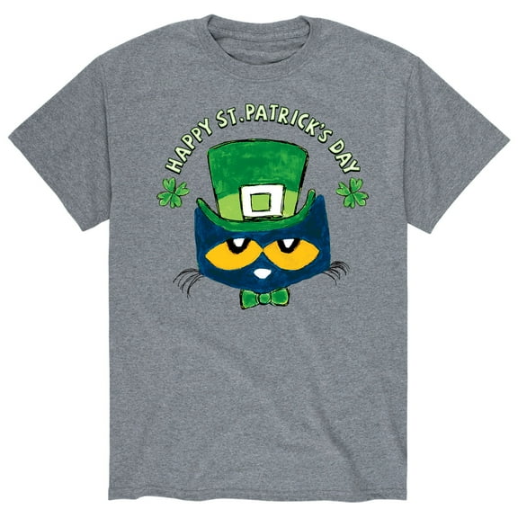 Pete The Cat - Happy St. Patricks Day Pete Face - Men's Short Sleeve Graphic T-Shirt