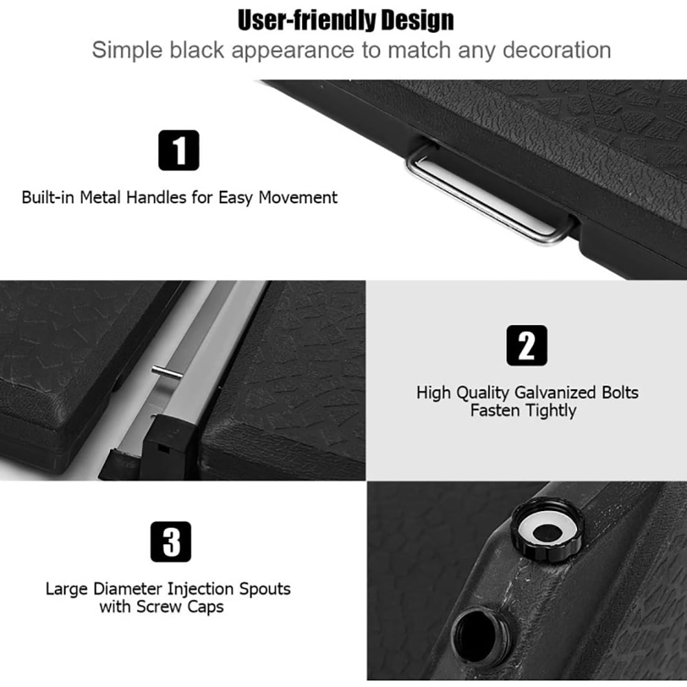 Aimee Lii Square Fillable Patio Umbrella Base Set with Handle and Funnel, Patio Umbrella Base Aimee Lii Square Fillable Patio Umbrella Base Set with Handle and Funnel, Patio Umbrella Base