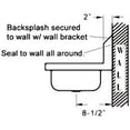 thumbnail image 6 of ACE Wall Mount Stainless Steel Hand Sink with No Lead Faucet and Strainer, 15-3/4 by 15-Inch, 6 of 6
