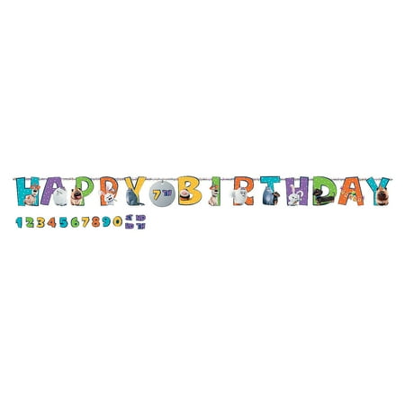 Secret Life Of Pets 2 Jumbo Age Ltr Bnnr - Party Supplies - 1 Piece