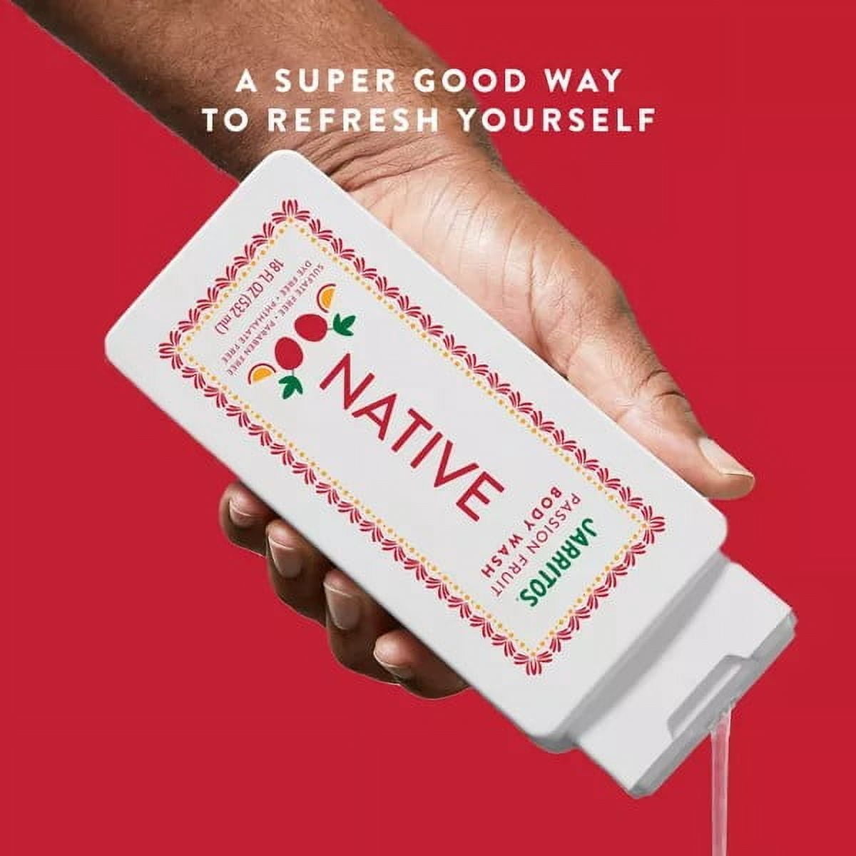 Native Body Wash for Women & Men - Limited Edition Jarritos - Passionfruit - 18 fl oz