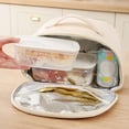 thumbnail image 3 of Bento Box Accessories Waterproof Insulation Bag Student Aluminum Foil Insulation Meal Bag Semi Circular Bento Bag Portable Meal Box Insulation Bag Bento Box Lunch Box,Insulated Bento Box, 3 of 6