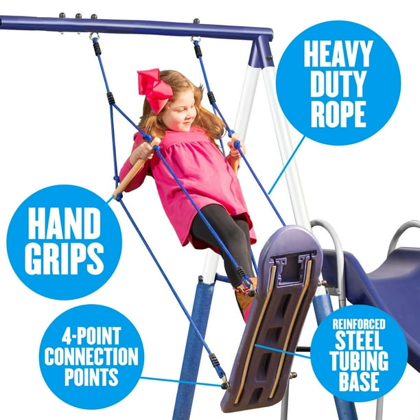 XDP Recreation Surf N Swing 5 Station Outdoor Swing and Play Set