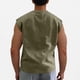 thumbnail image 5 of Camiseta de tirantes de cuello redondo para hombre, de gamuza, deportiva, de poliéster, con cuello redondo, 5 of 8