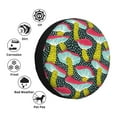 thumbnail image 4 of Kdxio Spare Tire Cover for RV Trailer, Waterproof Wheel Cover,Camper Spare Tire Cover Fit for Rv SUV Truck Travel Trailer 14 inch-Green Mushroom, 4 of 8