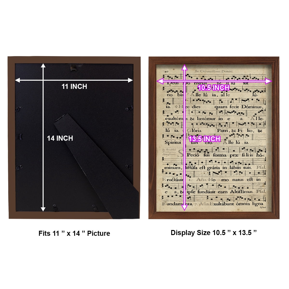 Vellum Songbook II -Framed Print w/glass-Chestnut