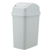 Chmadoxn Kitchen Trash Can 6 L with Lid, Plastic Tall Garbage Can Outdoor and Indoor, Large Recycle Bin and Waste Basket for Home, Office, Garage, Patio, Restaurant