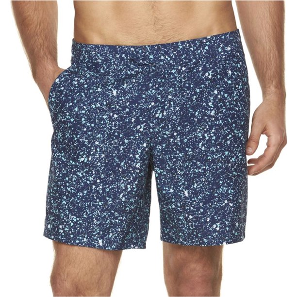 Marc Anthony Mens Slim-Fit Mini Print Swim Bottom Trunks, Azul, 40 Marc Anthony Traje de baño