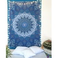 thumbnail image 3 of Gypsie Blu Mandala Twin Hippie Wall Tapestry Boho Wall Hanging Beach Bedspread Living Room Decor Bedsheet Tapestries, 3 of 3