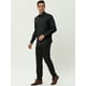 thumbnail image 3 of Camisas de Trabajo Lars Amadeus Hombre Manga Larga Ajustadas con Botones y Bolsillo Negro M, 3 of 5