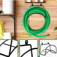 thumbnail image 3 of Wall Mounted Garden Hose Holder, Heavy Duty Rustproof Metal Hose Hanger Rack, Space Saving Outdoor Water Hose Storage Organizer with Mounting Screws, 3 of 5
