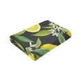 thumbnail image 6 of Kll Fleece Blanket Plush Throw Blanket Lemon Fruits Flowers Leaves,Soft Fuzzy Cozy Flannel Blanket For Couch Sofa Bed.(40"X30"), 6 of 9