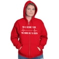 thumbnail image 4 of For A Second Bored Me EKG Humor Unisex Plus Size Zip Hoodie Brisco Brands 5X, 4 of 6