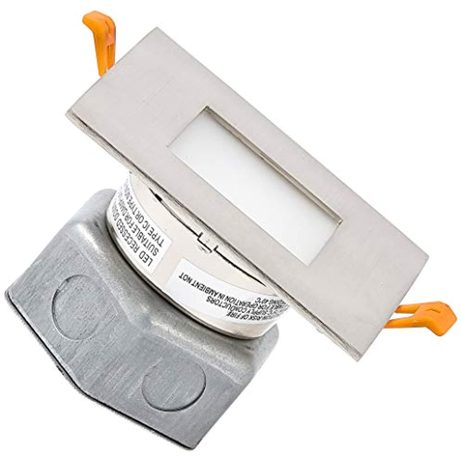 Hamilton Hills Square Modern Flush Mount Recessed LED Light Thin Ceiling Cans Lighting Fixture