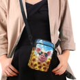 thumbnail image 4 of HELLHERO Pig and Sunflower Pattern Underarm Shoulder Bag Polyester with Zipper Closed Women Messenger Bag for Travel, Outdoor and Daily Use, 4 of 7