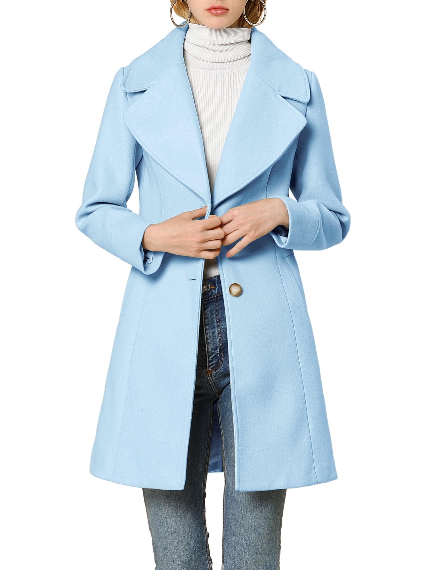 New Roxy Cinnamon Womens Over Jacket Ladies Trench Coat Bone Blue