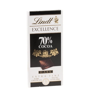 - LINDT: 70% Cocoa Dark Excellence Bar: 12 Count