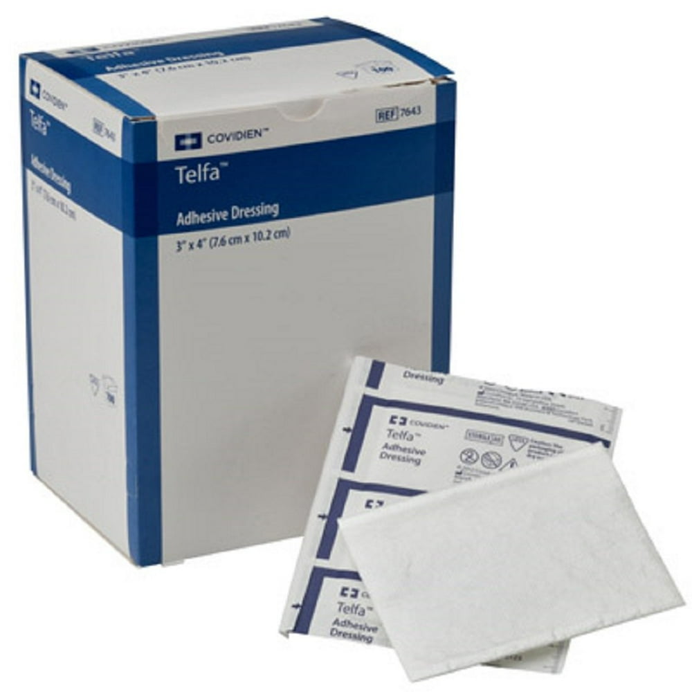 Telfa NonAdherent Dressing, 3"x4", Box/100